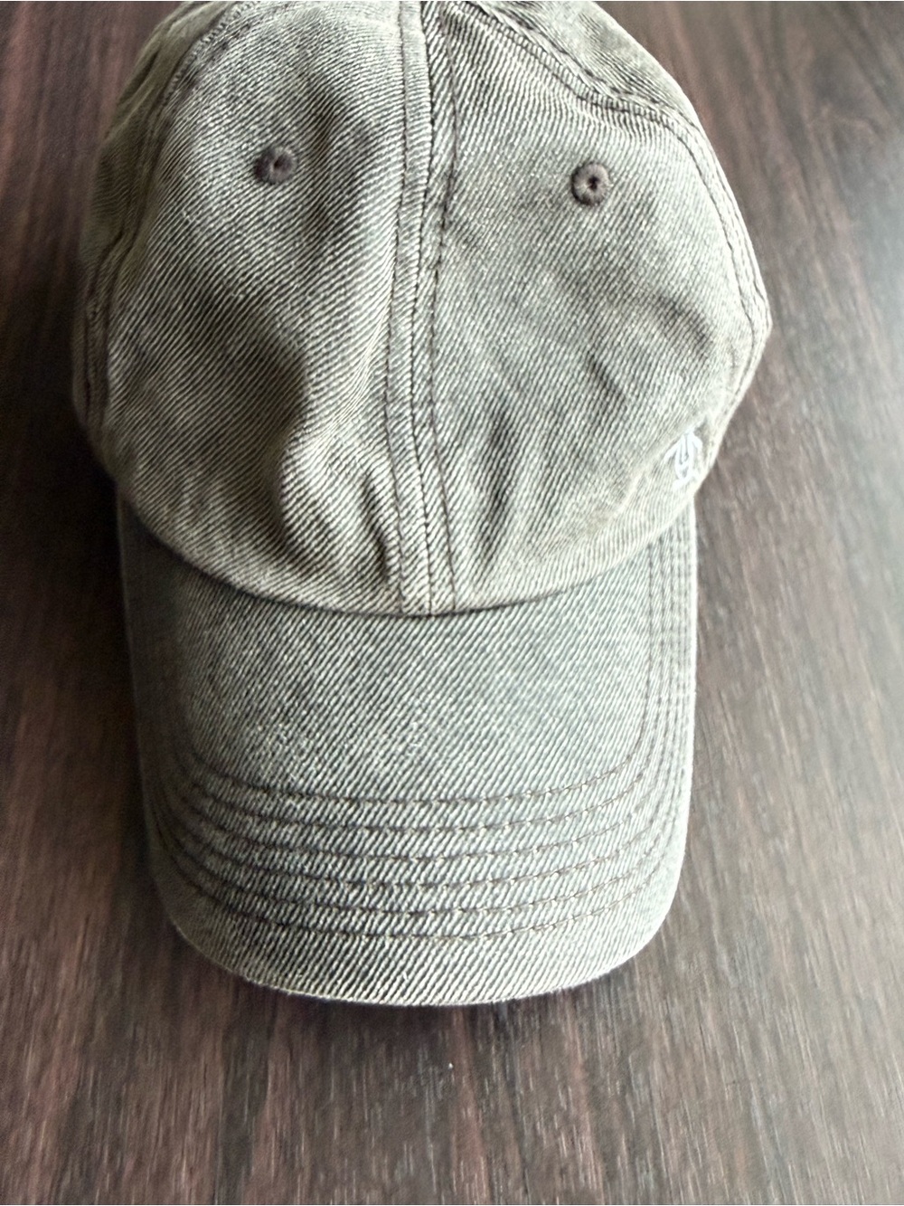Original Penguin Gray Solid Adjustable Baseball Cap Men's Casual Hat One Size